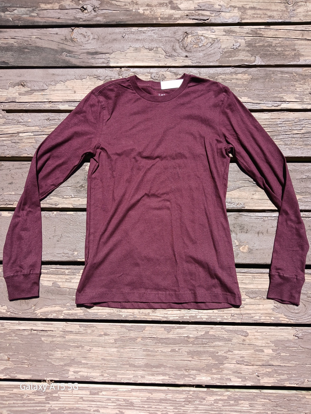 George Long Sleeve Crewneck Shirt - Burgundy